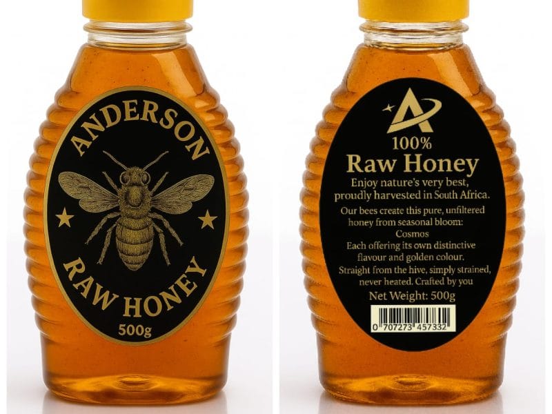 500g Pure Raw Honey