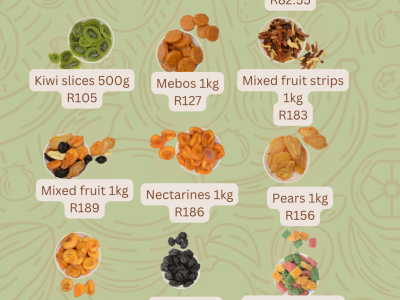 Dried fruits and nuts