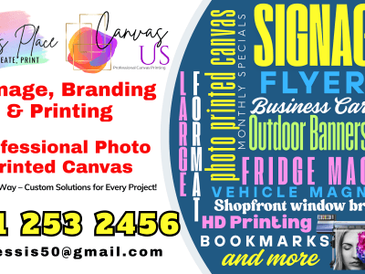 Design, Print, Canvas, Signage and more