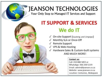 Jeanson Technologies (Pty) Ltd